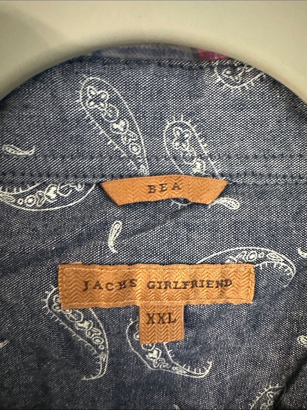 Jachs Pink, Gray & Blue Plaid Snap-Front Casual Shirt - Picture 2 of 7